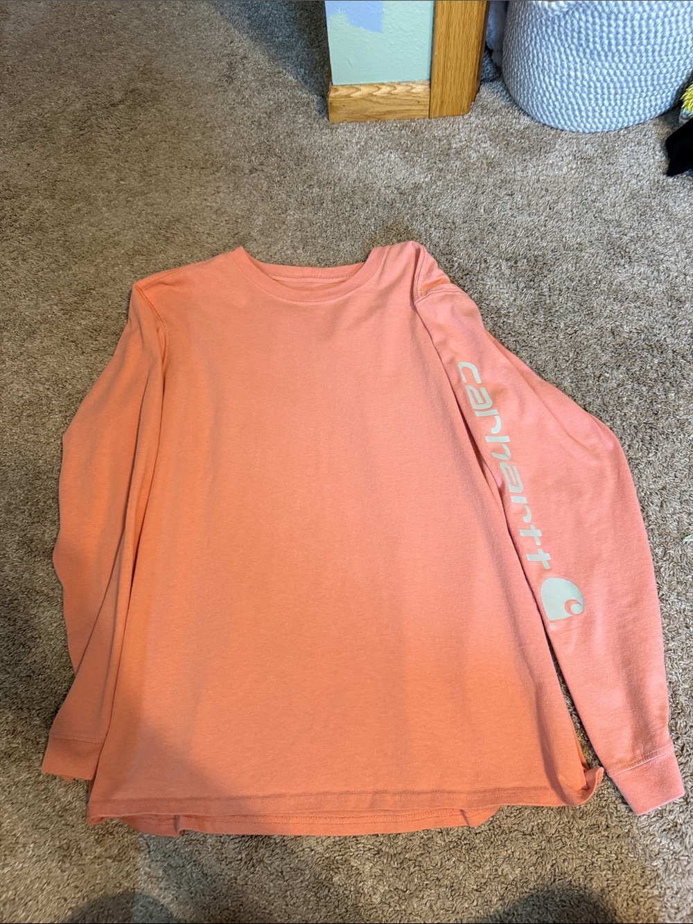 Carhartt Long Sleeve Tee in Coral